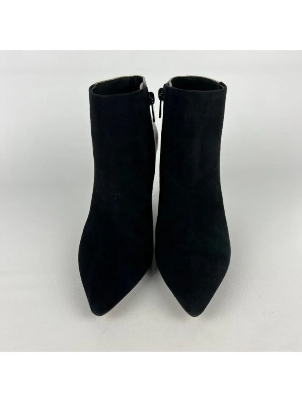 Loeffler Randall Lia Black Ivory Suede Snake Print Block Heel Bootie 6